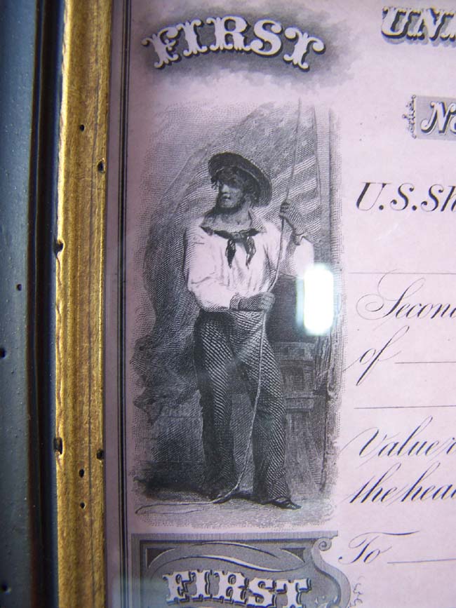 A Rare group of three Unissued U.S. NAVY Paymaster Checks circa 1858. — image 4
